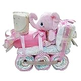 おむつギフト トレイン (ピンク)
