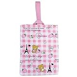 リラックマ シューズバッグ 運動靴 かばん キルト シューズケース コリラックマ Rilakkuma fo-k-4517 ピンク