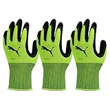 [ユニワールド] PUMA（プーマ）WORK GLOVES 3Dグローブ レーシング 3双セット PG-1350-3P WORK GLOVES 天然ゴム イエロー XLサイズ
