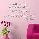 Pop Decors WL-0014-Va Inspirational Quote Wall Decal Funny Things are Everywhere [並行輸入品]