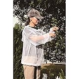 F7298 菜菜畑 虫除けネットパーカー ホワイト