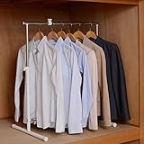 山善(YAMAZEN) 押入れハンガーラック オフホワイト OBM-SS(OW)