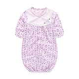 TopCotton 新生児 カバーオール 女の子 小花柄 50-70cm（0-6ヶ月）