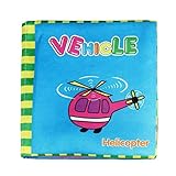 Tovadoo 布絵本 お出かけ絵本 飛行機覚え絵本 ソフト 布のおもちゃ 知育玩具 3ヶ月-3歳 知育玩具 プレゼント