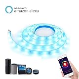 alexfirstロープライト、2 M / 6ft 60led防水SMD 5050rgb LED柔軟なライトストリップ、multi-colors、Indoo / Outerdoor使用、クリスマス、ハ