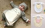 L’oiseau bleu （ロワゾブルー）トトロ風 グレー 帽子付き かわいい柄 下開き ロンパース さらさら 長袖 カバーオール きもちいい 生地 コットン 春 夏 秋 冬 新生児 男の子 女の子