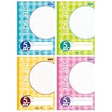 サクラクレパス 学習帳 A4 5mm方眼 チェック柄 4冊パック N90-4P
