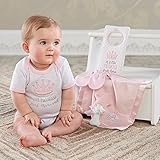 ベビーアスペン baby ASPEN 女の子用リトルプリンセス出産祝いウェルカム超豪華6点セット（専用バスケット入り） [並行輸入品]