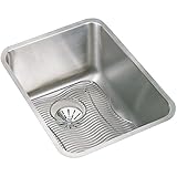 エルケイeluh141810pdbgグルメ16 – 1 / 2 " 1 Basin 18ゲージステンレススチールKitch、 16.5" x 20.5" x 11.5" ELUH141810PDBG 