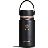 Hydro Flask Micro Hydro 200ml (6.7oz) - Leak-proof Insulated Mini Bottle with Clip On Strap - Cold & Hot up to 7 Hours - Comp