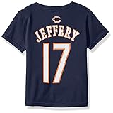 NFL幼児用AlshonジェフリーChicago Bears Mainliner Name & Number半袖Tee、深いオブシディアン、4 Tall