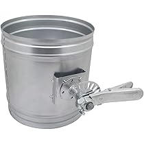 Amazon.co.jp: 100mm 120mm 150mm 200mm 亜鉛メッキ鉄板ダクトダンパー 