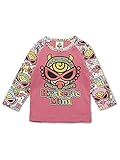 (マイファーストヒステリック) MY FIRST HYSTERIC HUNGRY MONSTER LAND総柄ラグランTシャツ 80cm ピンク