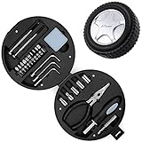 Mocent 工具セット 車用 家庭用 多機能 自転車工具セット 差込角ソケット 6角レンチ　マグネット付きドライバーハンドルなど持ち運びに便利な収納ケース付き ２４セット　