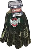 NCAA Ohio State BuckeyesゴムグリップCamo Multi Purpose手袋