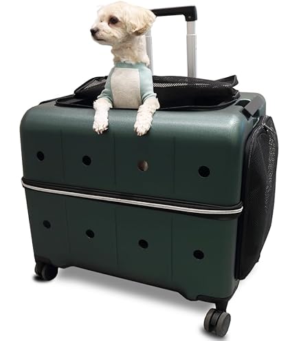 【美品】Coconte ペットトロリー キャリーカート カーキ Amazon.co.jp: CoConte ペットトロリー ライトグレー : ペット用品