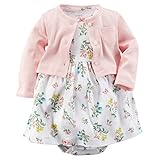カーターズ Carter's カーディガン 半袖ロンパース ワンピース 2点セット ベビー服 女の子 (6months(61-67cm)) [並行輸入品]