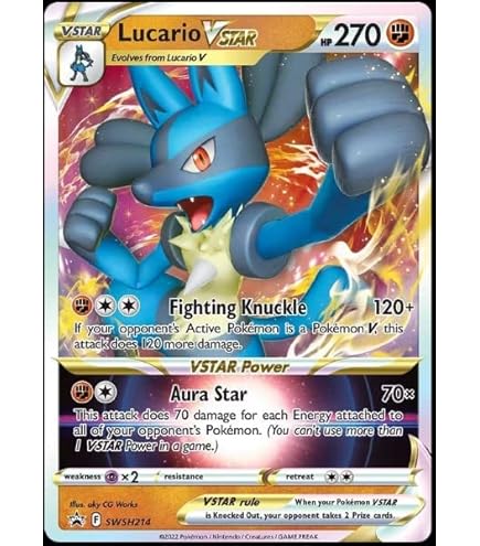 Amazon.co.jp: ポケモン - ルカリオ VSTAR -SWSH291 - ブラックスター