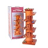 【 Alnair 】 木のおもちゃ 玉転がし くるくるスロープ ルーピング ビーズコースター 木製 積み木 知育玩具 おもちゃ 【 誕生日プレゼント 】 (bay2022)