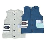 La Chiave(ラ キエーベ) ベスト (80～130cm) キムラタンの子供服 (53274x53474-161a) ネイビーブルー 80