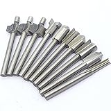 10 ピース 3 ミリメートル 1/8 "ウッド カッター ボーリング木工エッジ knivestrimming ナイフ スロット フライス ドリル ビット セット用電気トリミング マシン