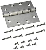 Stanley National Hardware FBB179NRP 4-1/2" X 4-1/2" Ball-Bearing Hinges in Satin Chrome [並行輸入品]