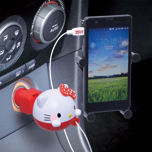 New Seiwa Hello Kitty Reel Car Charger MicroUSB 1.0A KT463 eBay