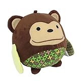 KingMas ( R )かわいい動物ボール型ぬいぐるみソフトおもちゃBell Rattleギフトベビーキッズ – Monkey
