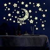 Amaonm? Removable Diy Glow in the Dark Luminous Light Moon Stars Wall Decals Stickers Home Art Decor