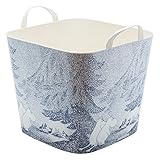 「スタックストー」 収納ボックス baquet (バケット) ムーミンフォレスト ブルー M 25L 4580377250544