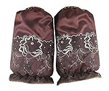 2組の刺繍入りスリーブエレガントなレースパールカフプリティクリーニングツール