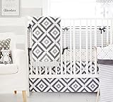 My Baby Sam Imagine 3 Piece Crib Bedding Set, Gray, White by My Baby Sam [並行輸入品]