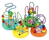 Nice Days（ナイス　ディズ）　木製 ビーズコースター　パズル知育玩具　ランダムカラー　1個入り