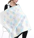 Keepjoy 授乳ケープ カバー 大きめサイズ 上質 コットン生地 360度安心の 調節ヒモ 通気性抜群 多機能 スリム 収納袋 (1)