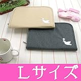 0017 〔Lサイズ〕 ジャバラ タイプ 母子手帳ケース ナチュラルな雰囲気が かわいい ハト刺繍 母子健康手帳 じゃばら 母子手帳ケース<br/> 敏感肌 【ローズマダム rosemadame マタ