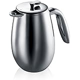 BODUM ボダム COLUMBIA コロンビア ダブルウォール フレンチプレス コーヒーメーカー 1L シルバー 【正規品】 1308-16