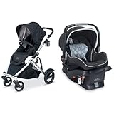 Britax(ブライタックス) B-Ready & B-safe ベビーカー & チャイルドシート カーシート トラベルシステム セット(ブラック)【並行輸入品】+NONOKUROオリジナルハンドタオ