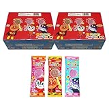 不二家 アンパンマン ミニペロペロチョコレート 5g×50個 (ミルクチョコ・いちごチョコ) (50個)