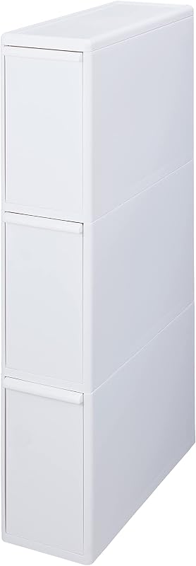 ライクイット (like-it) 分別ゴミ箱 3段 キッチン 隙間 スリム 約幅17×奥行46.5×高さ88.1cm 42L 日本製 分別引出し ステーション スリム3段 ホワイト BS-3