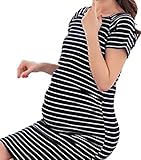 (サコイユ) sakoiyu チュニック ワンピース マタニティ 授乳口 付き ボーダー 半袖 長く 使える マリン 楽 らく 白 しろ ホワイト ふくよか 細身 切替 ふんわり ドライ 着やせ 着痩