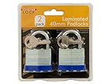 2パック40 mmラミネートPadlocks , Case of 12