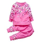 Bringtupスウェットシャツとスーツパンツ秋の服装、女の子ロングスリーブTシャツとパンツ、プリントプルオーバートップスの服セット