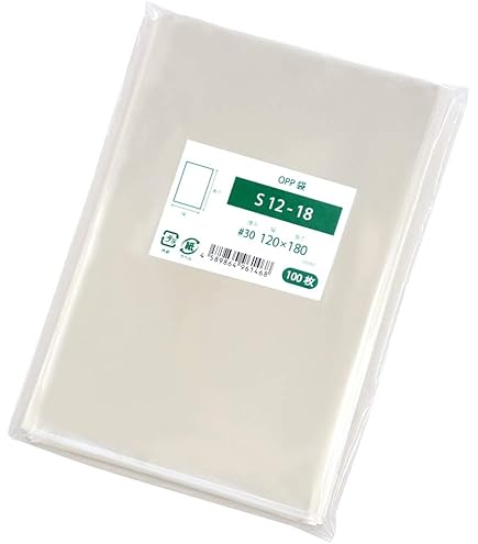 Amazon | エヒメ紙工 OPP袋 透明 40ミクロン厚 120×190+40mm 100枚入