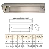 ワイドポスト口/ステンレスシュート 〔口金部分のみ No.30〕 クリアー 水上金属 〔部品 DIY 日曜大工〕