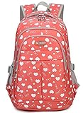 (キンジョウ) KINJO かわいい 子供用 リュック リュックサック ハート柄 軽量 大容量 バックパック デイパック キッズ 子供 女の子 男の子 通学 遠足 おしゃれ 小学校 小学生 中学生