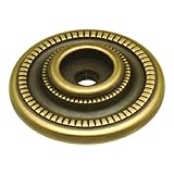 Belwith Keelerソリッド真鍮Acanthus 1 / 4 "ウィンチェスター真鍮キャビネットノブバックプレートd6 – 06