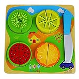 Fruit-cutting Toys for Baby Wooden Educational Toys for 2 Year and Up [並行輸入品]