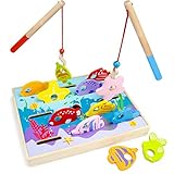 [イマジネーションジェネレーション]Imagination Generation Wooden Wonders Let's Go Fishing! Dexterity Game, Counting a