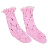 Prettyia 暖かいレッグソックス　　ニット　　ハイジャカード　　ユニセックス　赤ちゃん　　コットン　全2サイズ5色 - ピンク, S