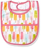 Mud Pieベビー女の子バレリーナラミネートよだれかけ カラー: ピンク